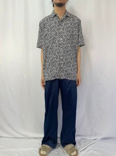 画像2: POLO Ralph Lauren "CLAYTON" 花柄 コットンオープンカラーシャツ M (2)