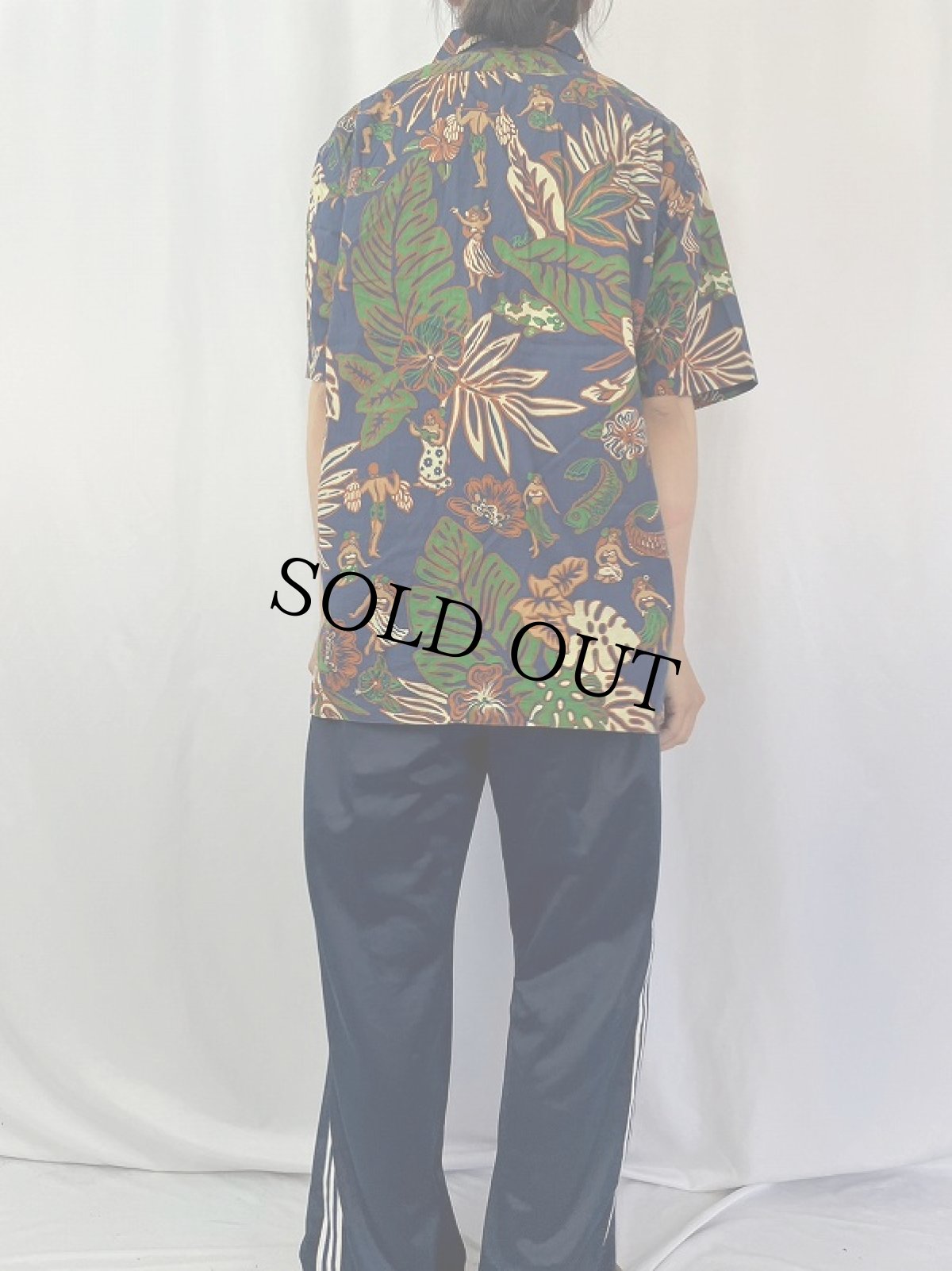 画像4: POLO Ralph Lauren "CLAYTON" 総柄 コットンアロハシャツ L (4)