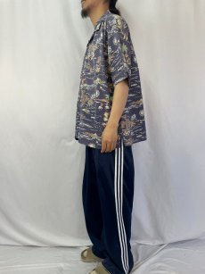 画像3: 90's POLO SPORT Ralph Lauren マリン柄 コットンアロハシャツ XXL (3)