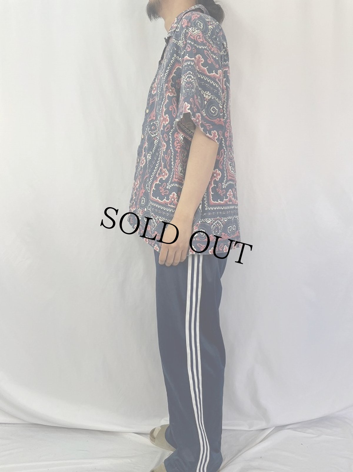 画像3: 90's〜 POLO Ralph Lauren "VINTAGE CAMP" ペイズリー柄 コットンオープンカラーシャツ XL (3)