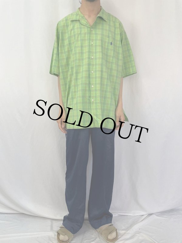 90s古着 POLO CALDWELL 開襟チェックシャツ