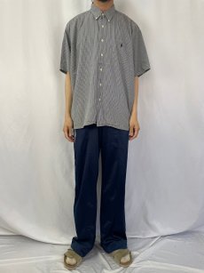 画像2: Ralph Lauren "GREGGOR" ギンガムチェック柄 コットンボタンダウンシャツ XL (2)