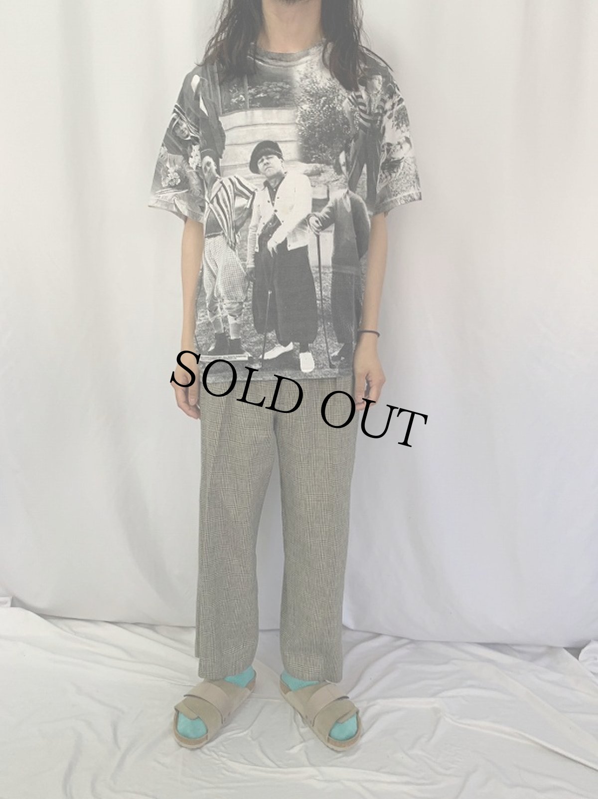 画像2: The Three Stooges 大判プリント コメディアンTシャツ XL (2)