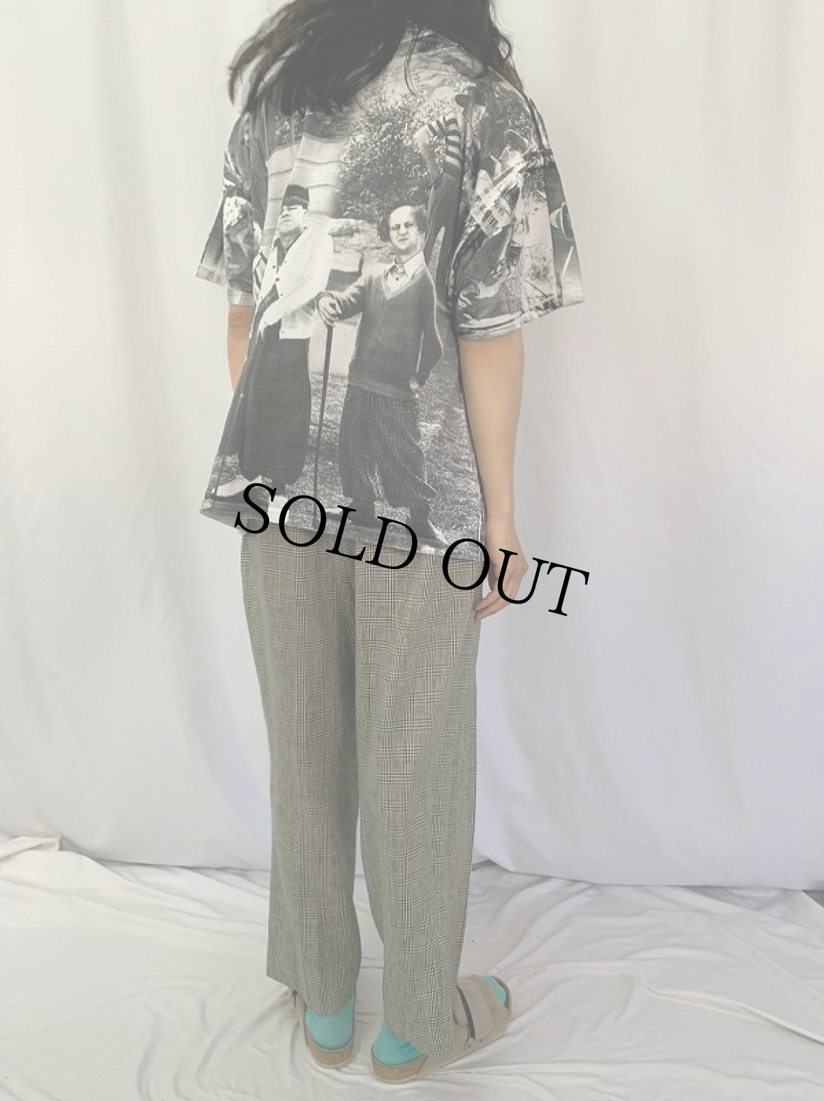 画像4: The Three Stooges 大判プリント コメディアンTシャツ XL (4)