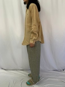 画像3: Ralph Lauren "CUSTOM FIT" リネンボタンダウンシャツ XL (3)