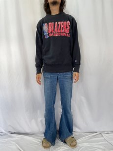 画像2: 90's Champion REVERSE WEAVE USA製 "BLAZERS BASKETBALL" プリントスウェット L (2)