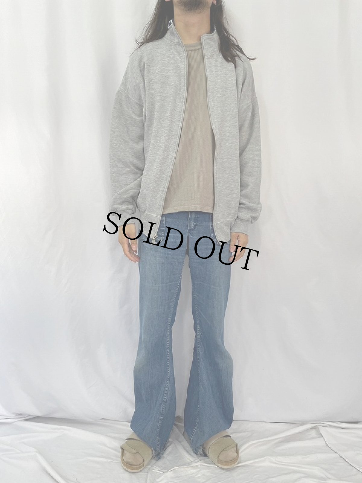 画像2: 90's RUSSEL ATHELETIC USA製 スウェットジップジャケット XL (2)