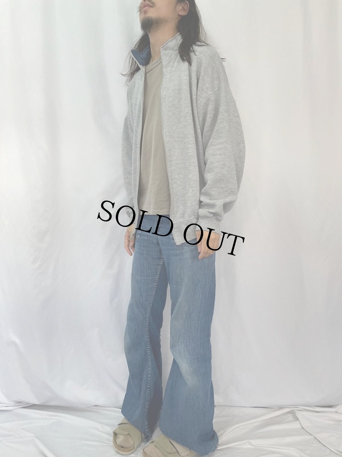 画像3: 90's RUSSEL ATHELETIC USA製 スウェットジップジャケット XL (3)