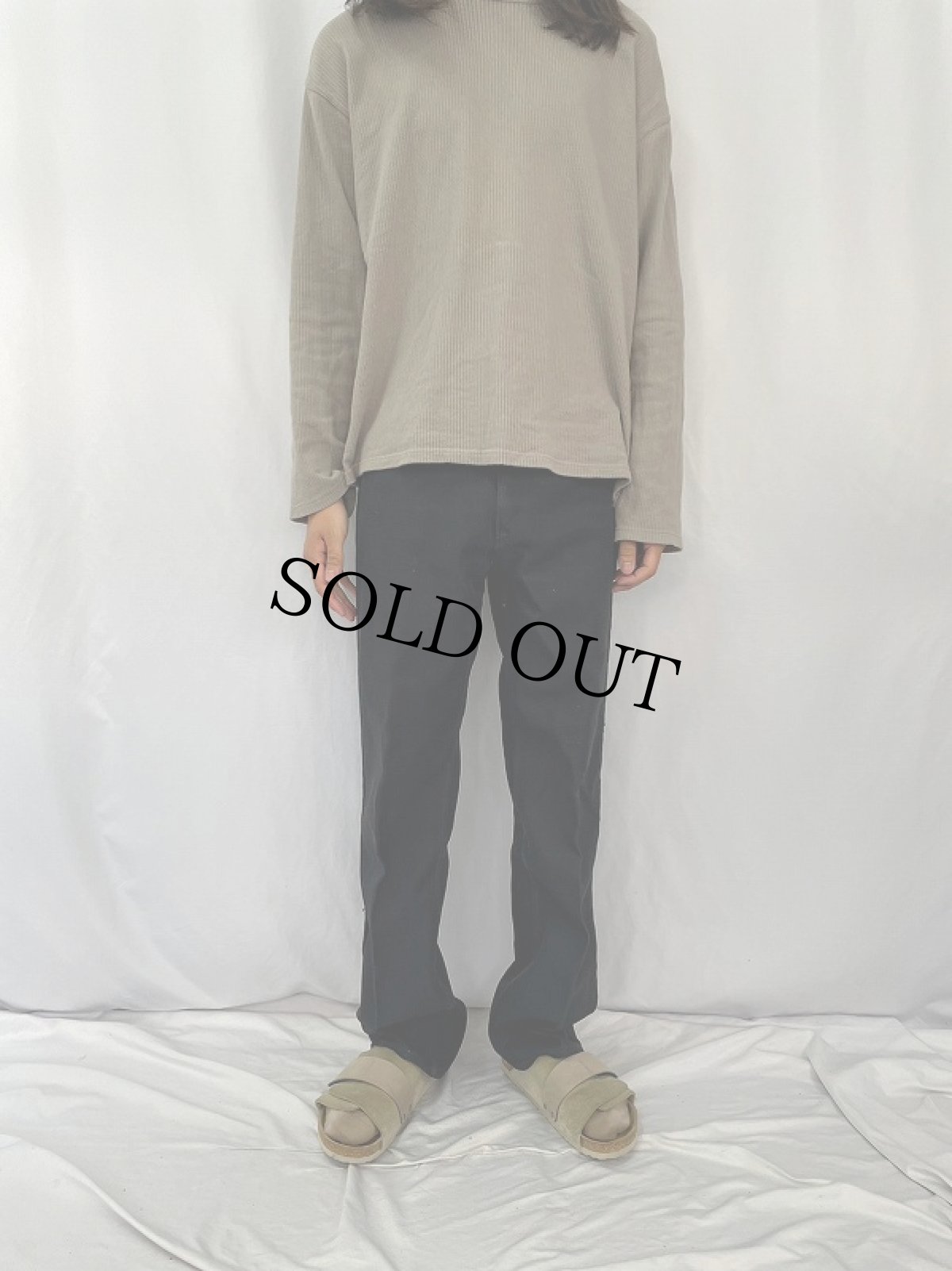 画像2: 80's Wrangler USA製 ランチャードレスジーンズ W35 BLACK  (2)