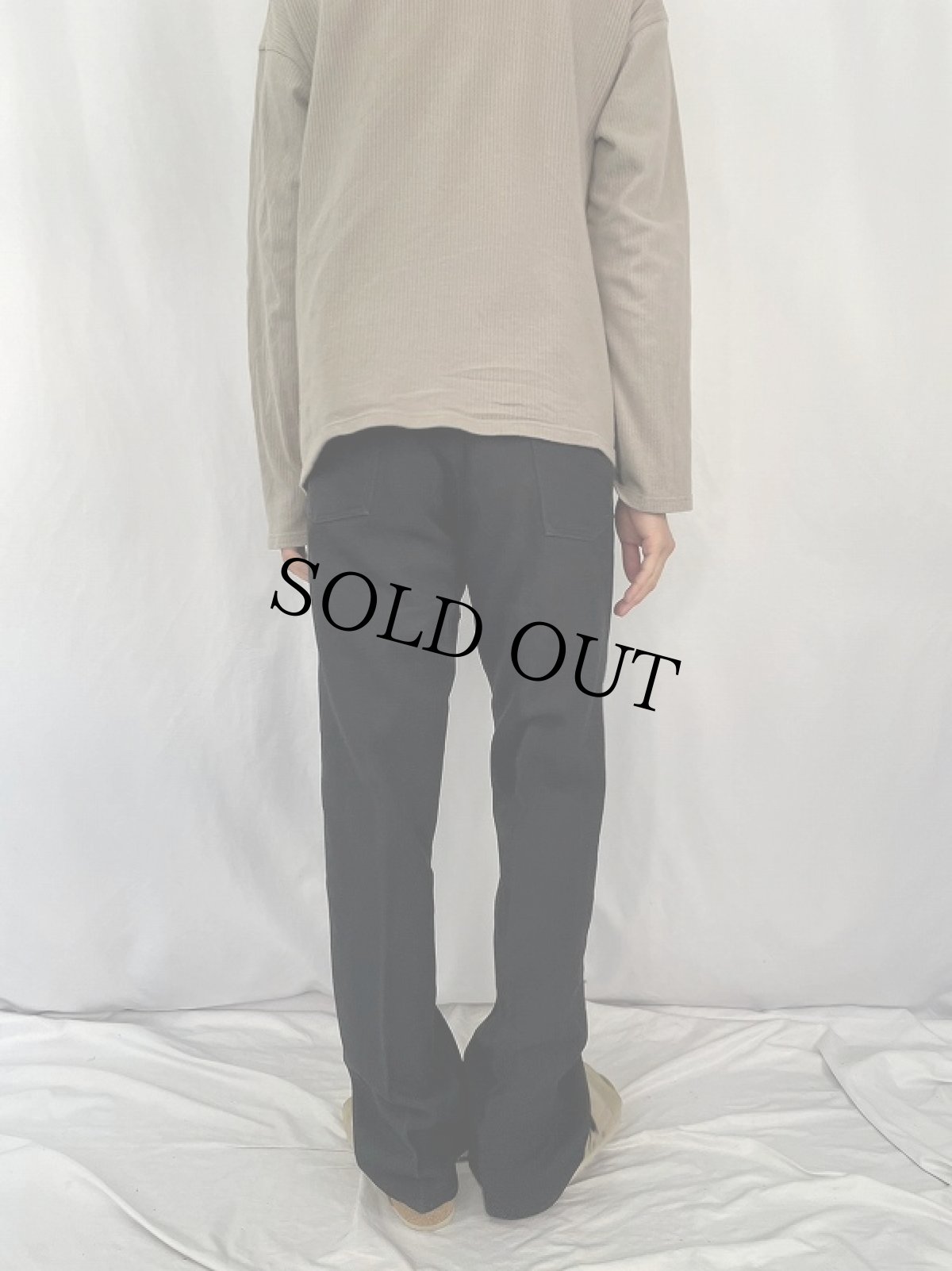 画像4: 80's Wrangler USA製 ランチャードレスジーンズ W35 BLACK  (4)