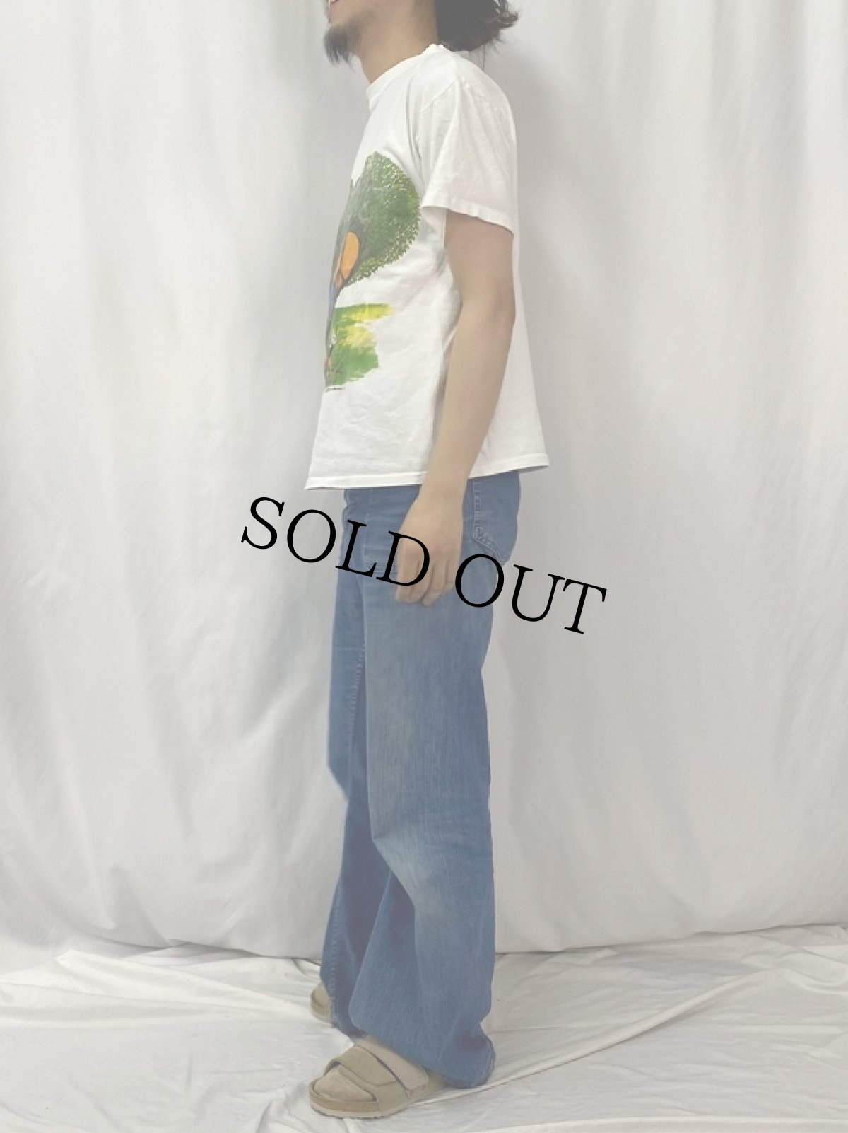 画像3: 90's JOHN LENNON USA製 "IMAGINE" ミュージシャンイラストTシャツ L  (3)