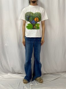 画像2: 90's JOHN LENNON USA製 "IMAGINE" ミュージシャンイラストTシャツ L  (2)