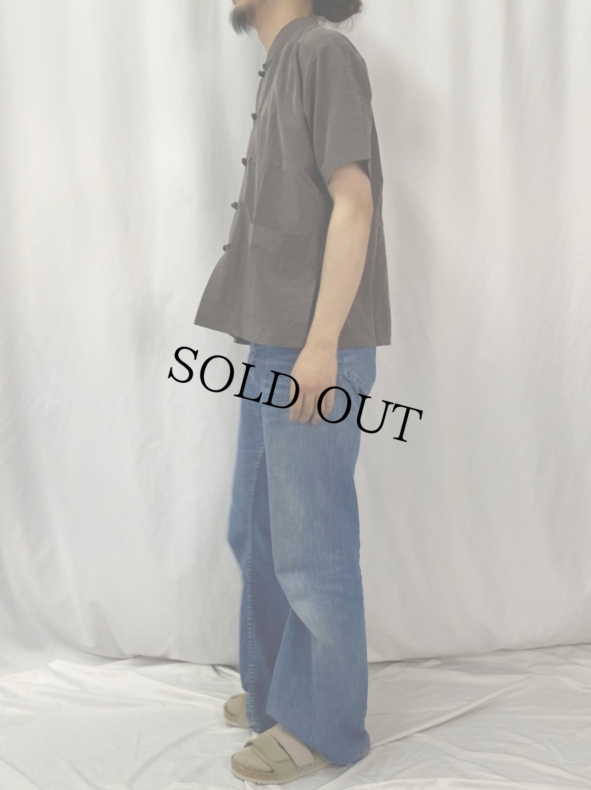 画像3: シルクチャイナシャツ M (3)