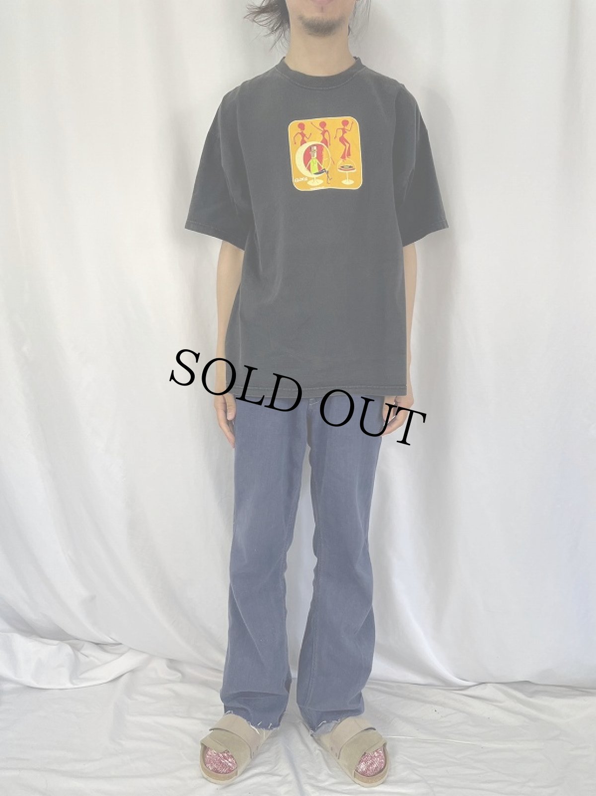 画像2: 2001 SHAG USA製 アートプリントTシャツ XL (2)