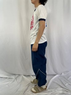 画像4: 80's "REPUBLIC OF TEXAS CHILYMPIAD" USA製 イラストプリントリンガーTシャツ L (4)