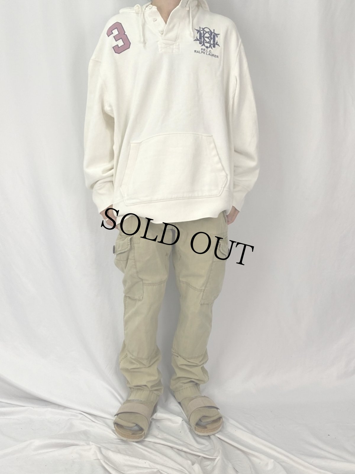 画像2: POLO Ralph Lauren "MILITARY TYPE" カーゴパンツ W37 (2)