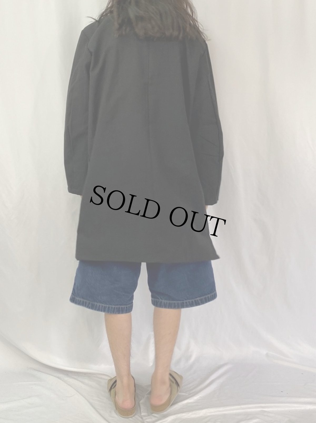 画像4: 50〜60's EURO AU MOLINEL マキニョンワークコート BLACK DEADSTOCK (4)