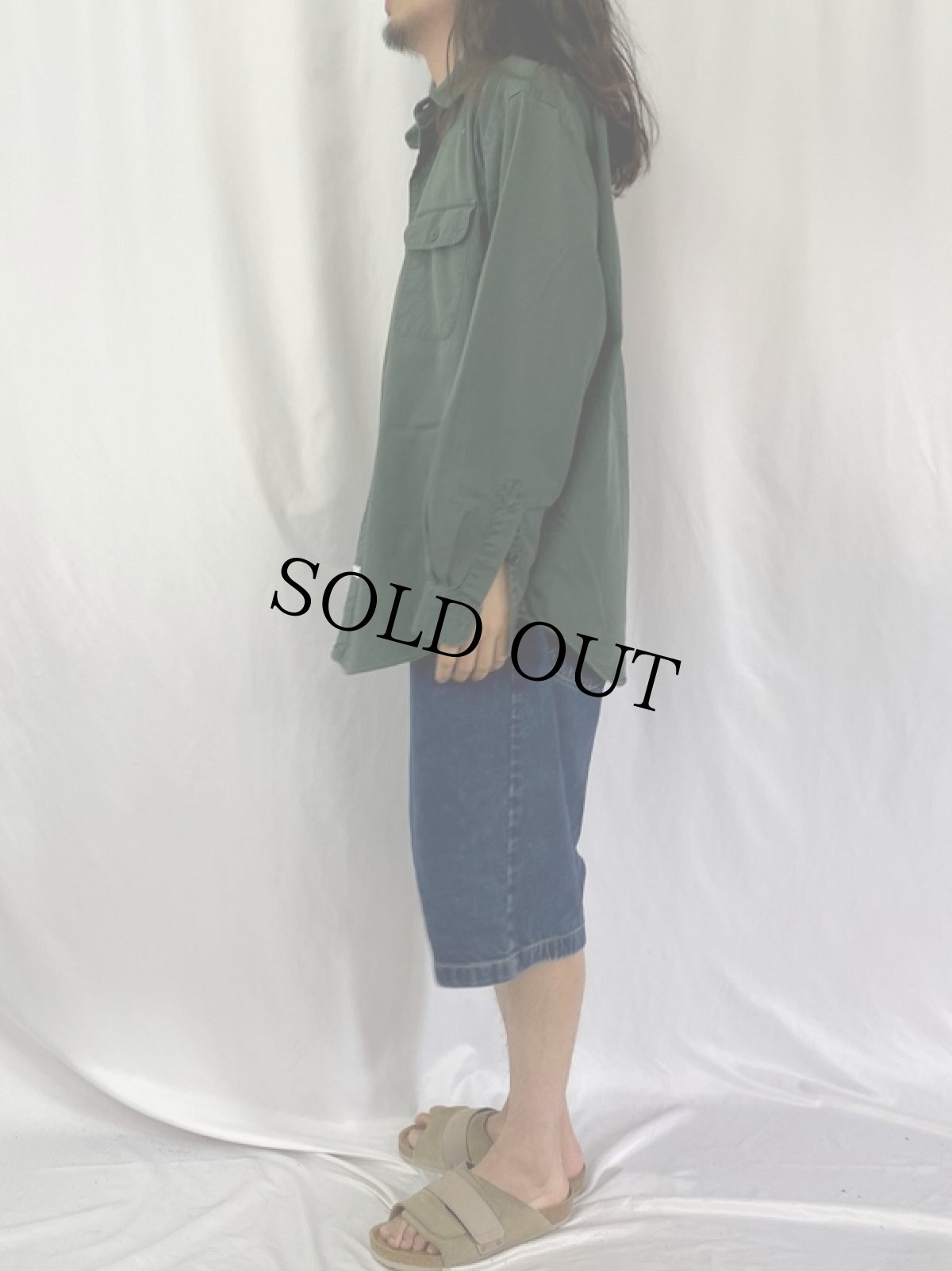 画像3: POLO Ralph Lauren コットンワークシャツ XL (3)