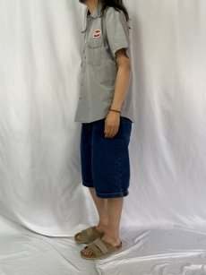 画像3: 50's〜 SIMPSON'S "CRAFTSMAN" SANFORIZED チェーン刺繍×ワッペン ワークシャツ  (3)