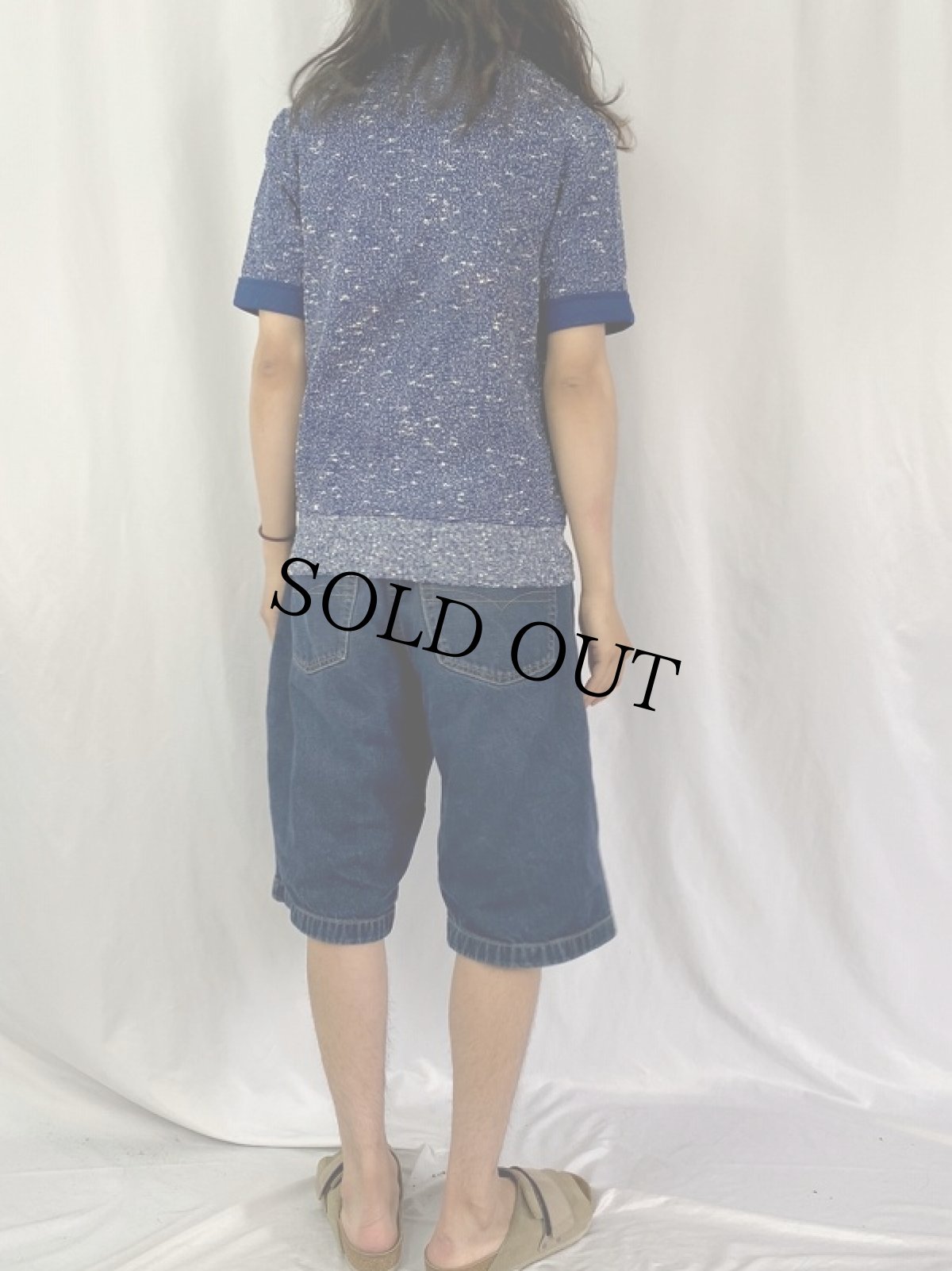 画像4: 70〜80's ネップデザイン バンロンポロシャツ (4)