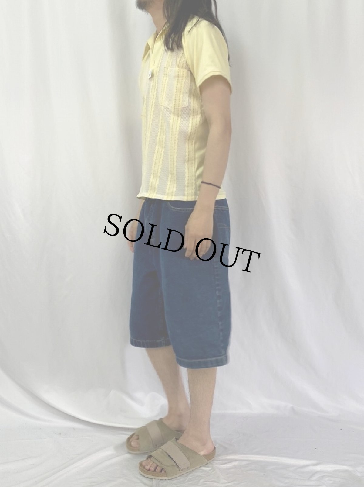 画像3: 80's KINGS ROAD ストライプ柄 バンロンポロシャツ  (3)