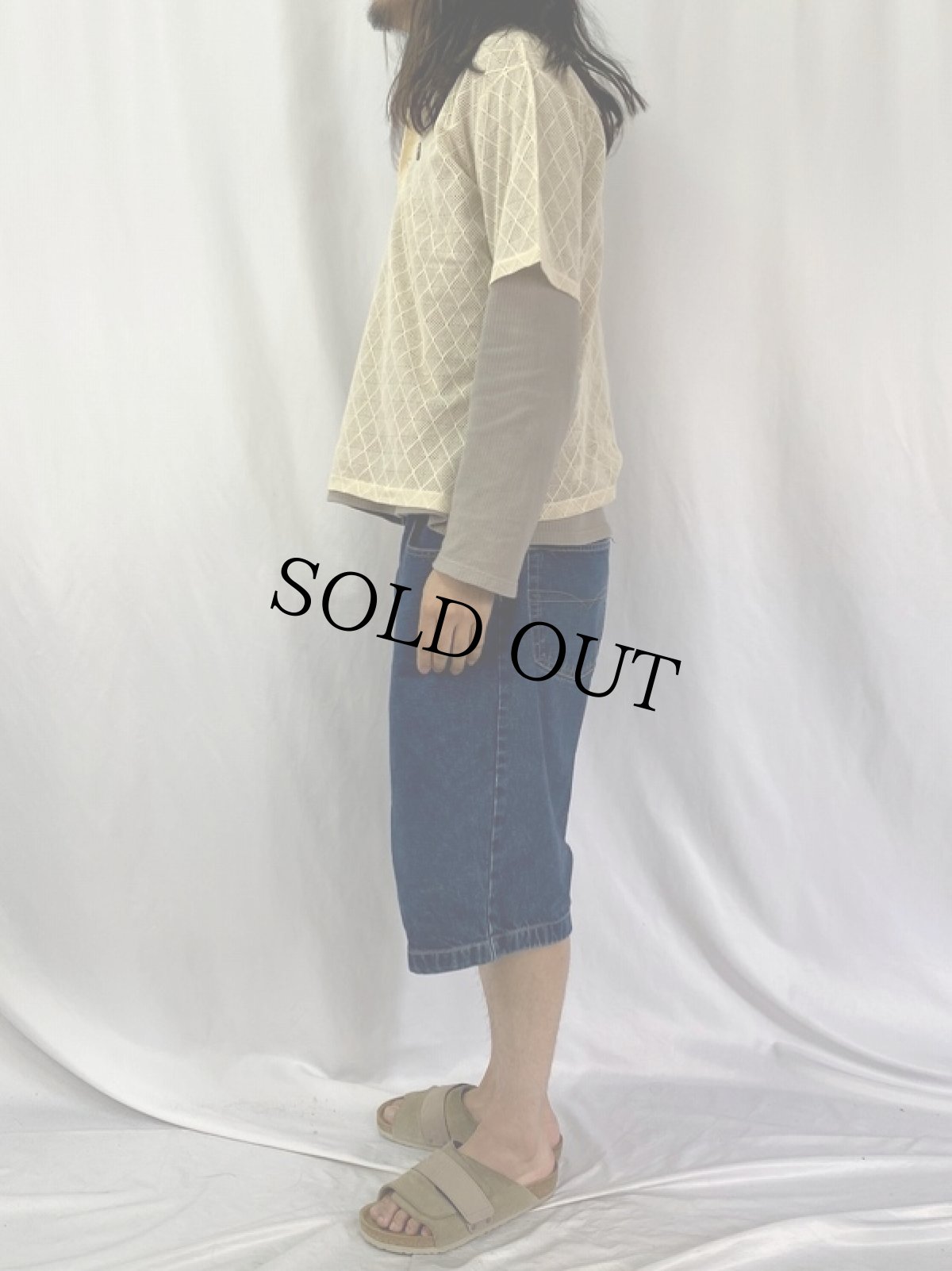 画像3: 70〜80's Interwoven USA製 総柄 メッシュポロシャツ L (3)