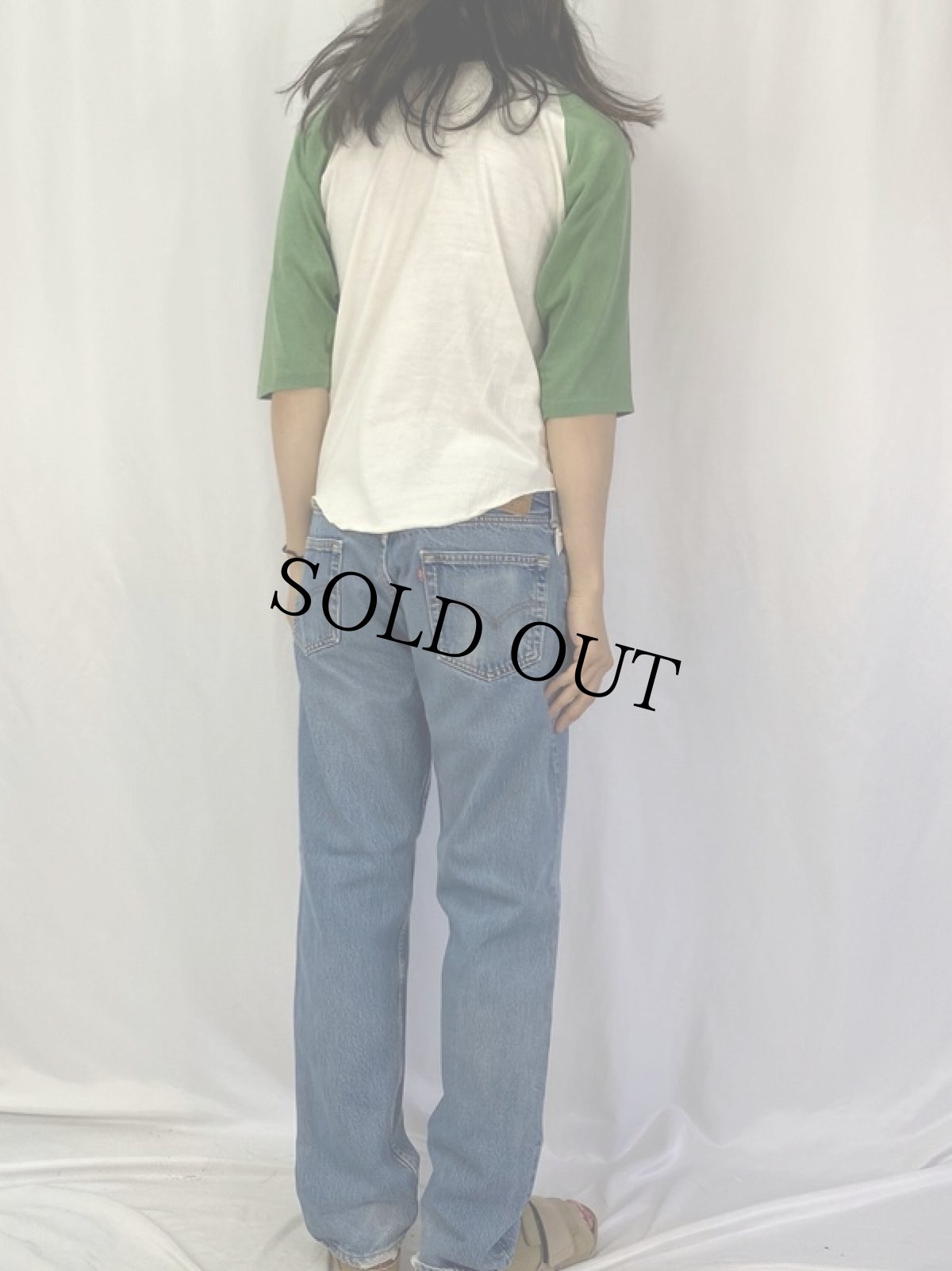 画像4: 80's "BRONX SCIENCE" プリントラグランTシャツ L (4)