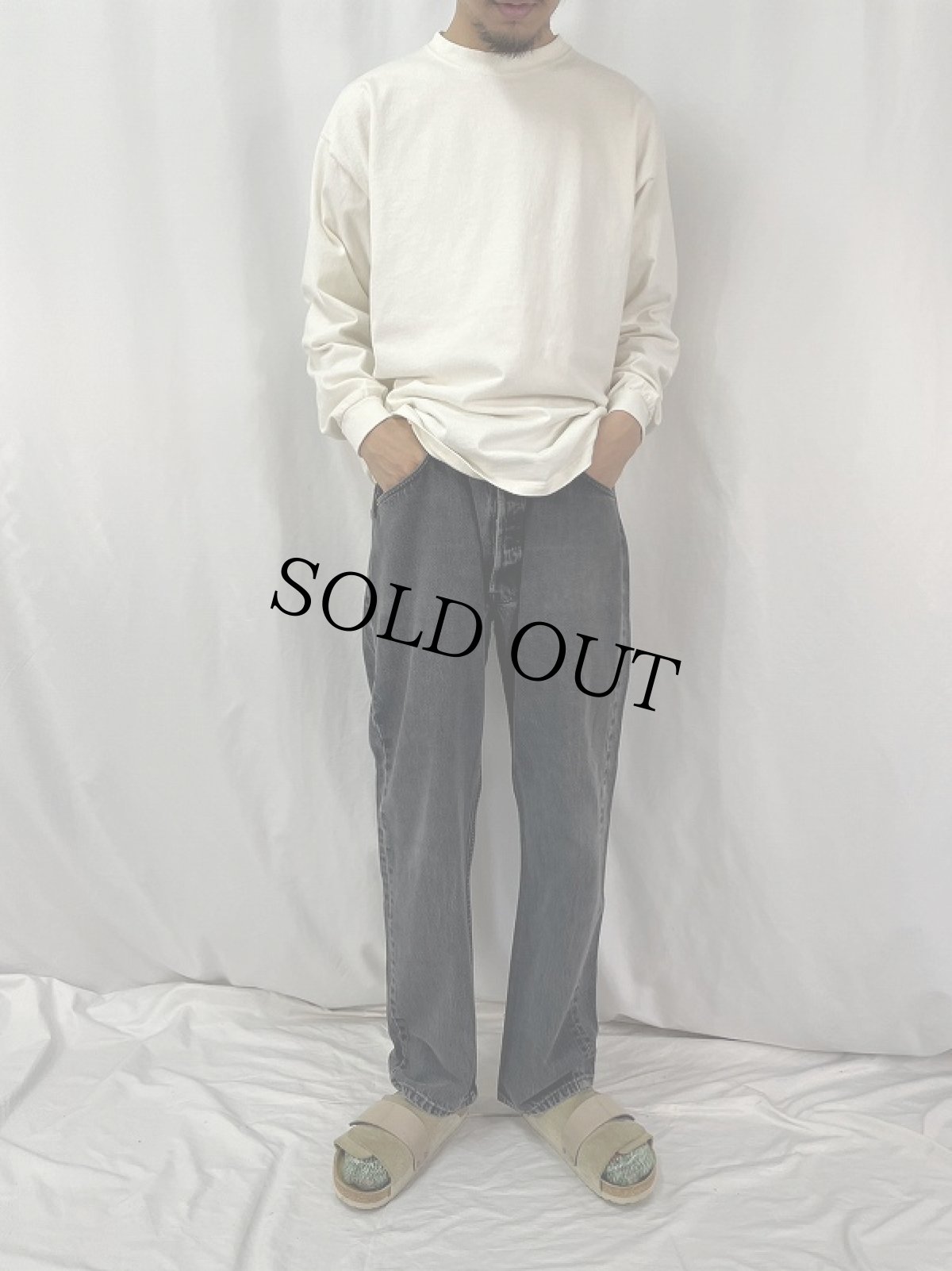 画像2: 90's Levi's 501 USA製 ブラックデニムパンツ W39 (2)