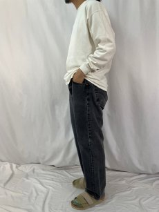 画像3: 90's Levi's 501 USA製 ブラックデニムパンツ W39 (3)