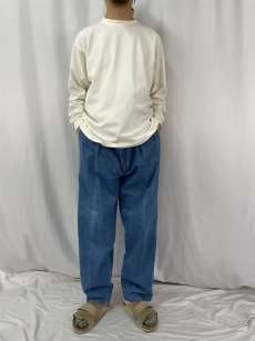 画像2: 90's POLO Ralph Lauren USA製ツータックデニムパンツ W37 (2)