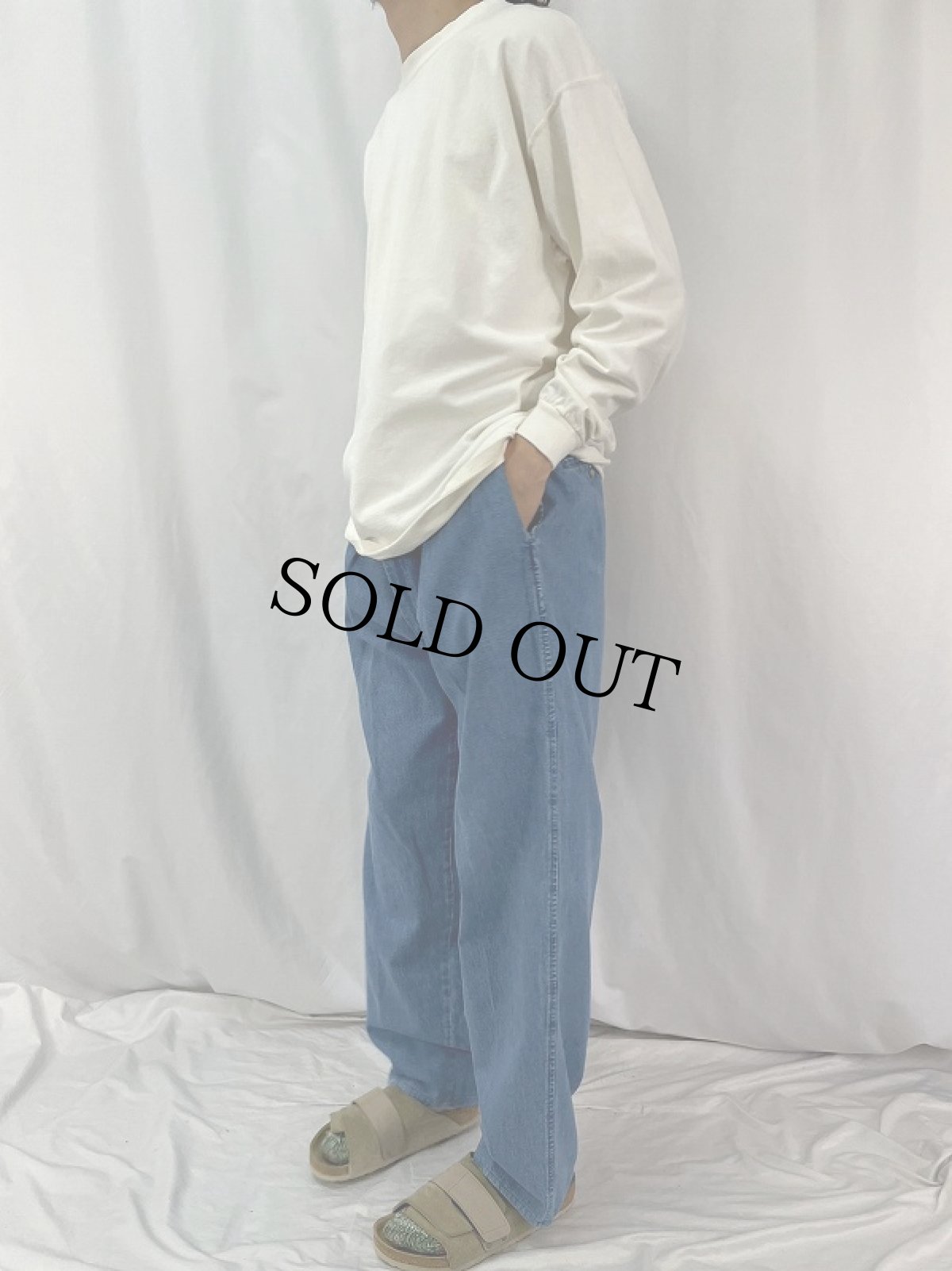 画像3: 90's POLO Ralph Lauren USA製ツータックデニムパンツ W37 (3)