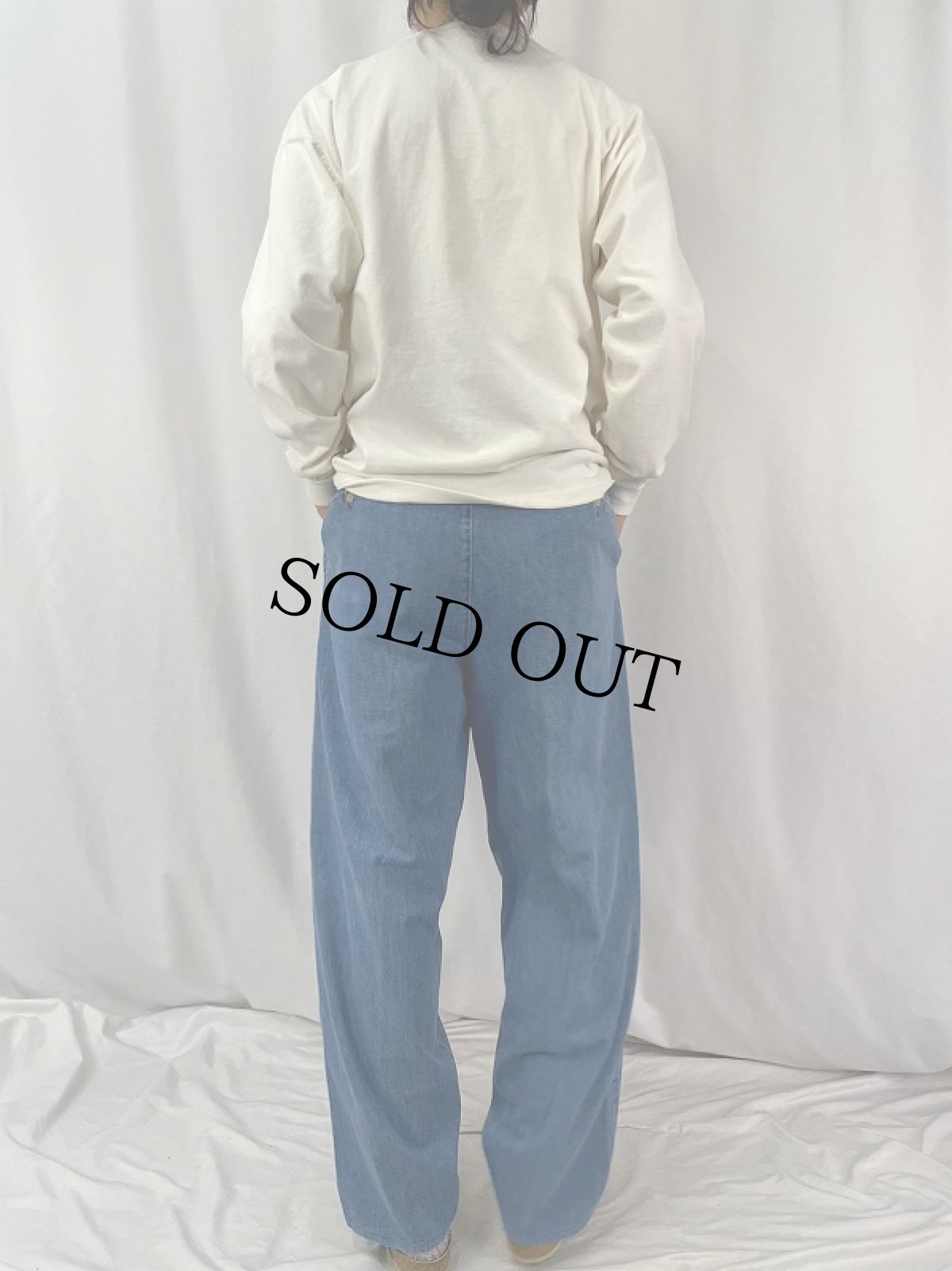 画像4: 90's POLO Ralph Lauren USA製ツータックデニムパンツ W37 (4)