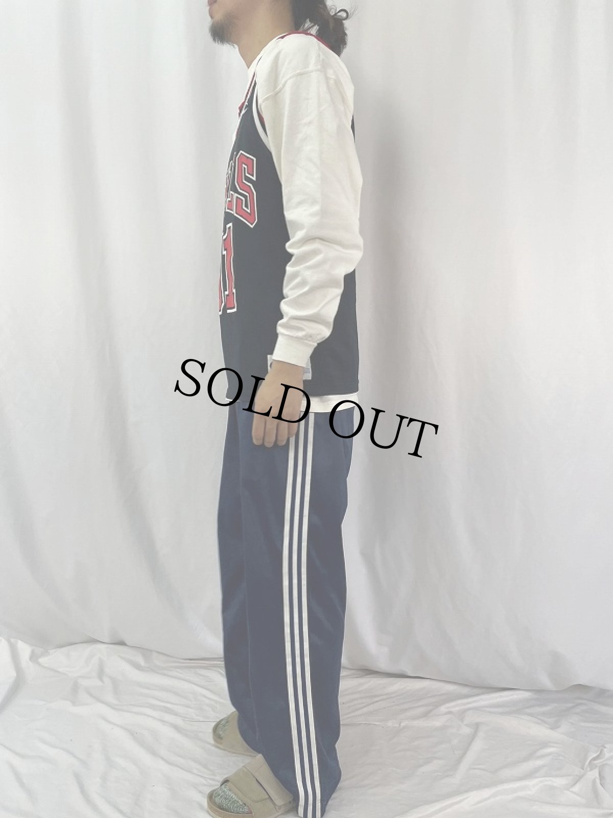 画像4: 90〜00's Champion CHCAGO BULLS USA製 "Dennis Rodman" メッシュゲームタンクトップ SIZE40 (4)