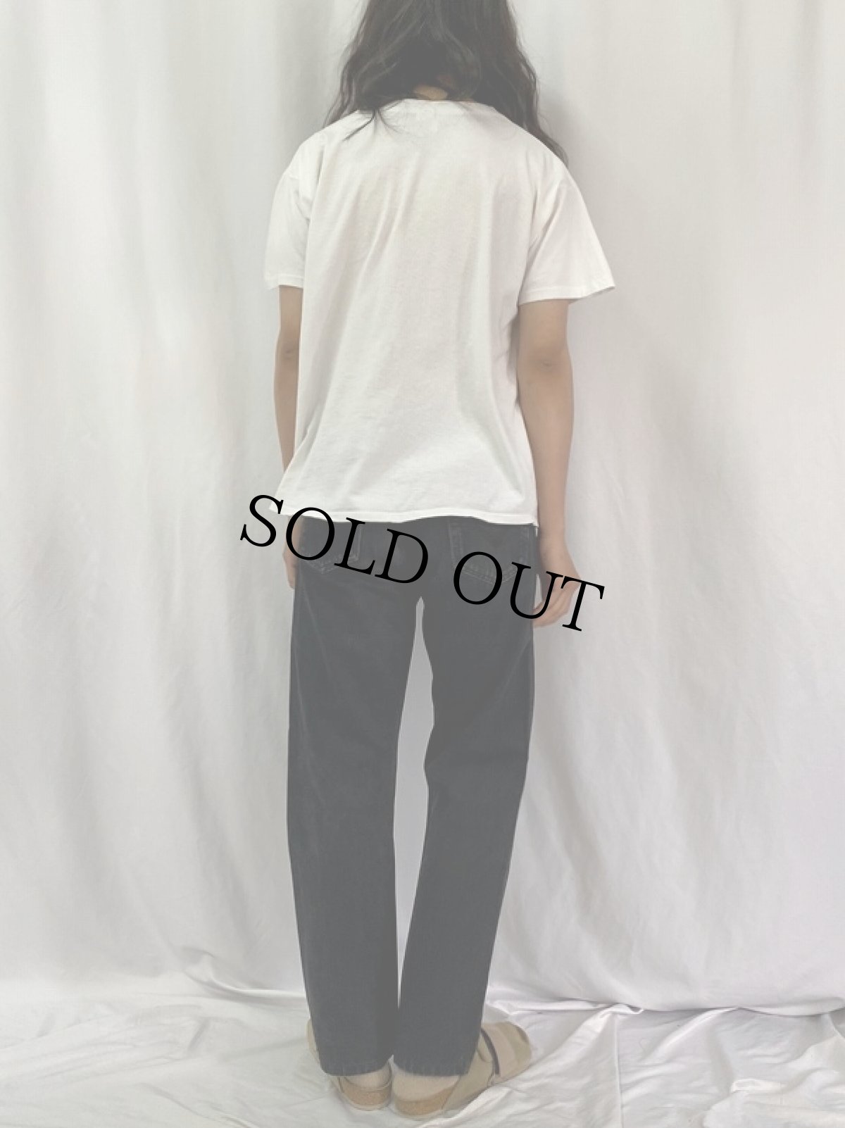 画像4: 90's EURO Levi's 501 FRANCE製 ブラックデニムパンツ W32 (4)