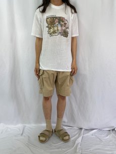 画像2: 80's "BLOOMSDAY" USA製 フラワープリントTシャツ XL (2)