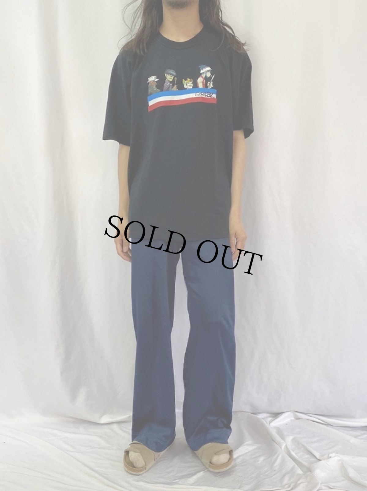 画像2: 00's GORILLAZ ロックバンドTシャツ XL (2)
