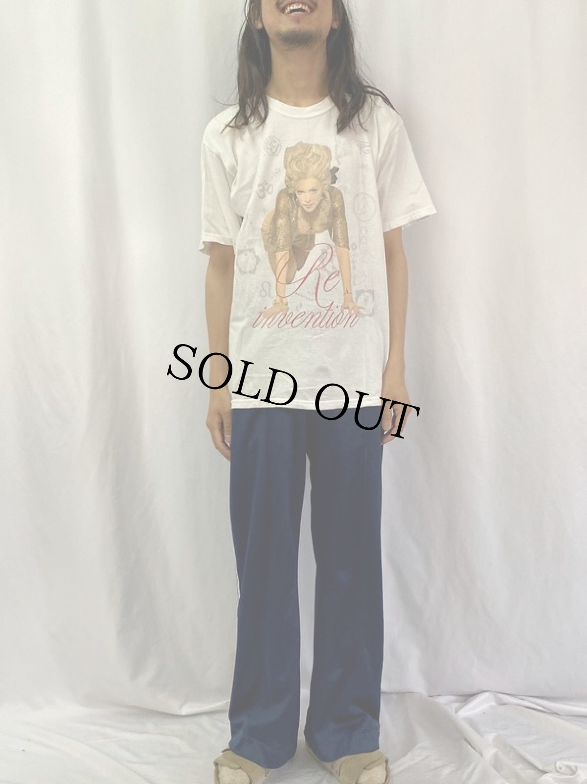 画像3: 00's MADONNA "The Re-Invention Tour 2004" ミュージシャンツアーTシャツ L (3)