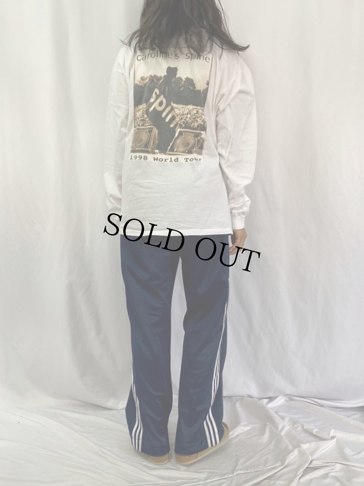 画像5: 1998 caroline's spine USA製 オルタナティブロックバンド ツアーロンT XL (5)