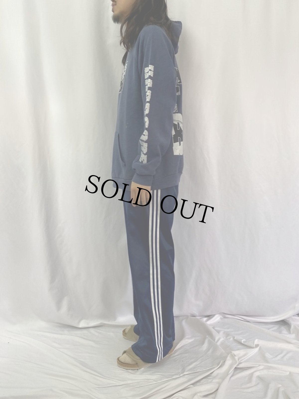 画像4: 1995 RYKER'S "FIRST BLOOD" ハードコアバンド プリントスウェットフーディ XL (4)