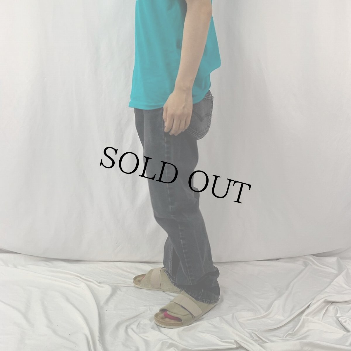 画像3: 90's Levi's 501 USA製 "サルファブラック" ブラックデニムパンツ W35 (3)