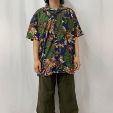 画像2: POLO Ralph Lauren "CLAYTON" オールオーバーパターン コットンアロハシャツ L  (2)