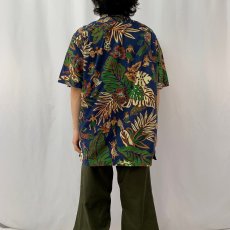 画像4: POLO Ralph Lauren "CLAYTON" オールオーバーパターン コットンアロハシャツ L  (4)