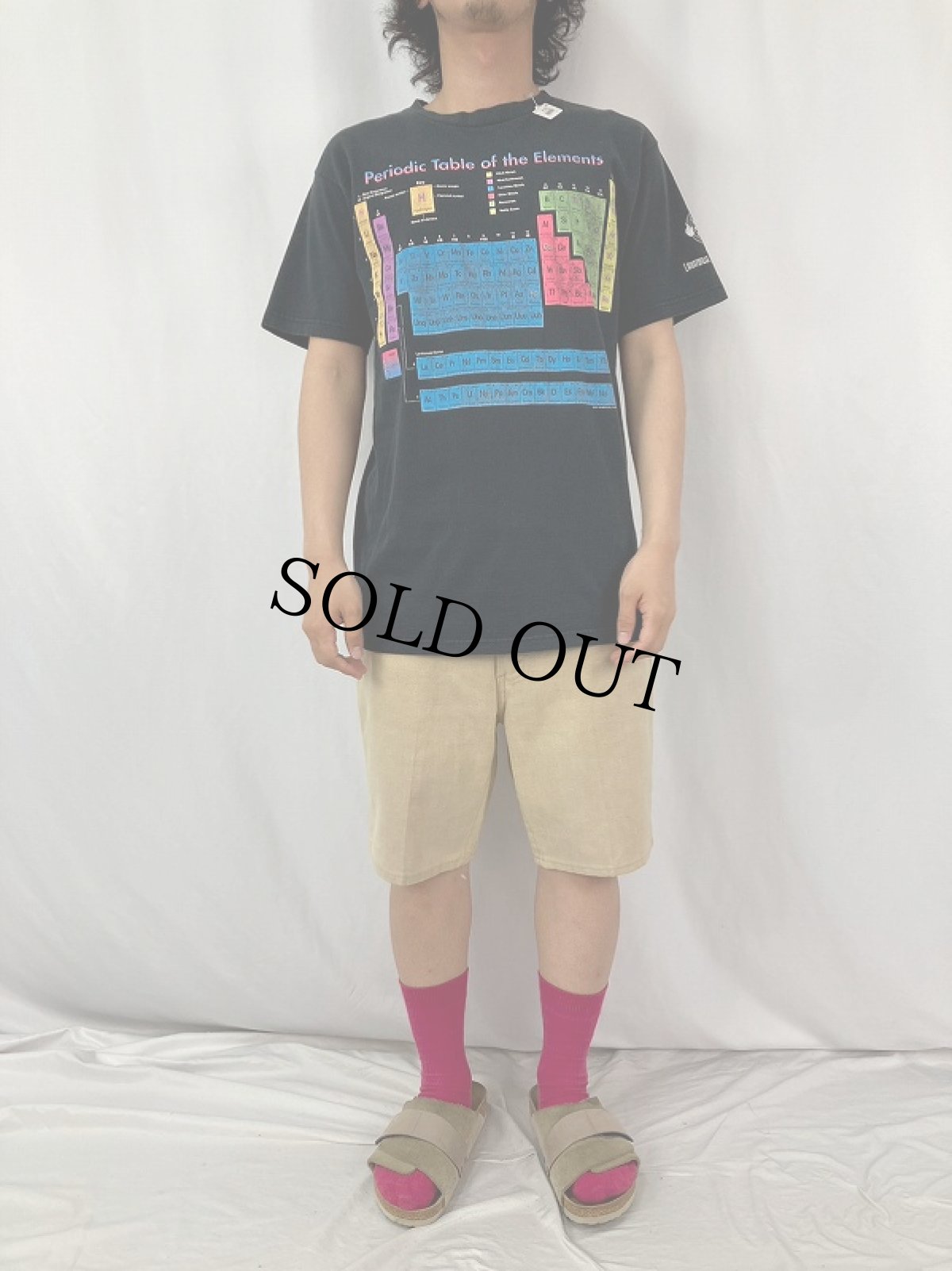 画像2: 90's "Periodic Table of the Elements" 周期表プリントTシャツ M (2)