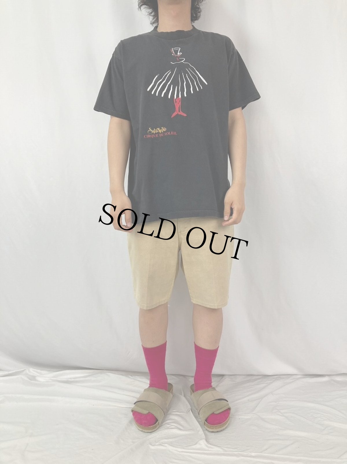 画像2: 90's CIRQUE DU SOLEIL USA製 "SALTIMBANCO"サーカスプリントTシャツ L (2)