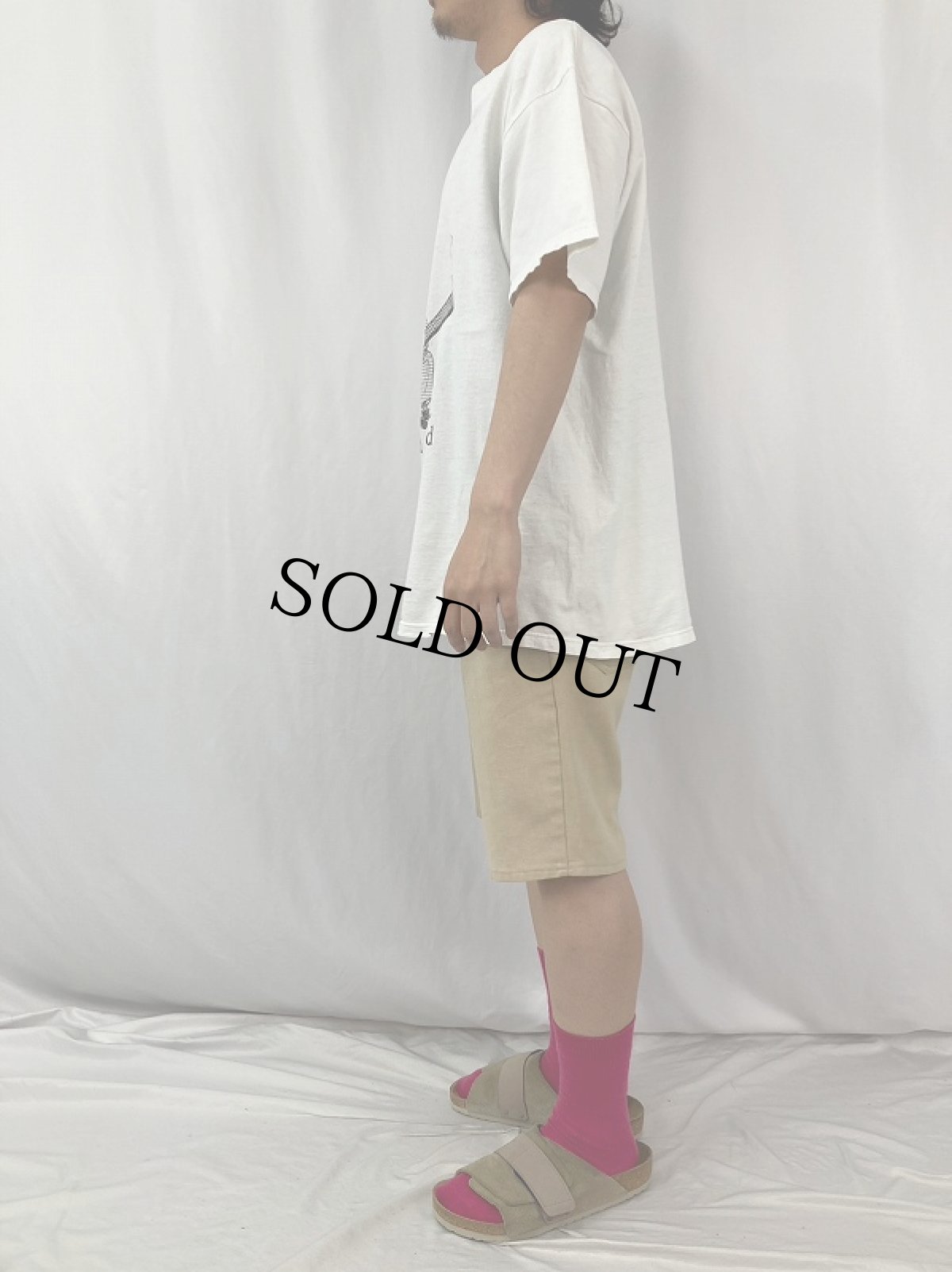 画像3: 90's LARGELY LITERARY "Sigmund Freud" 心理学者イラストTシャツ XL (3)