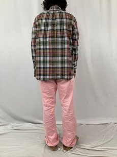 画像4: Ralph Lauren "Bleeding Madras" インディアンマドラスチェック柄 コットンボタンダウンシャツ M (4)