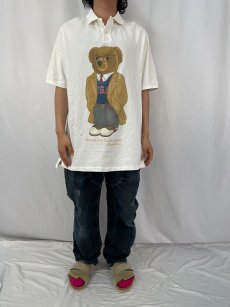 画像2: POLO Ralph Lauren "CLASSIC FIT" ポロベアプリント ポロシャツ XL (2)