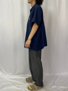 画像3: 70's BEN DAVIS USA製 ハーフジップ ワークシャツ XL NAVY (3)