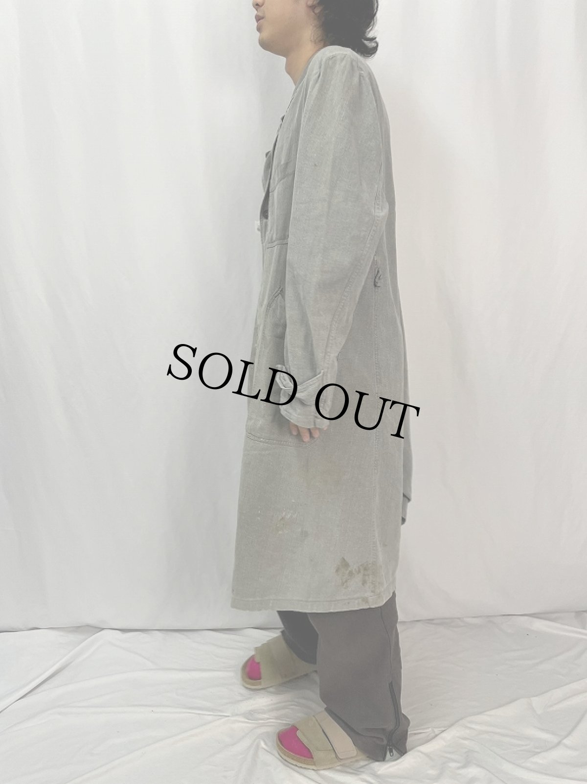 画像3: 50's LE FORT-BEAU "ソルト&ペッパー" アトリエコート (3)