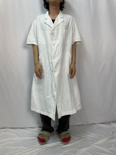 画像2: 【SALE】  〜60's EURO コットンガーゼ アトリエコート (2)